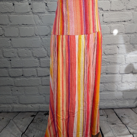 Torrid women's striped print plus size 36 pull on maxi skirt b09a - Picture 1 of 11